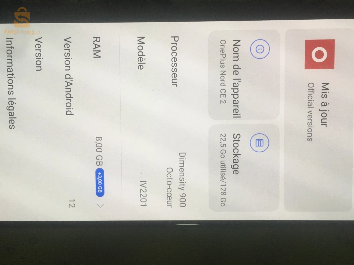 téléphone ONEPLUS NORD CE 2