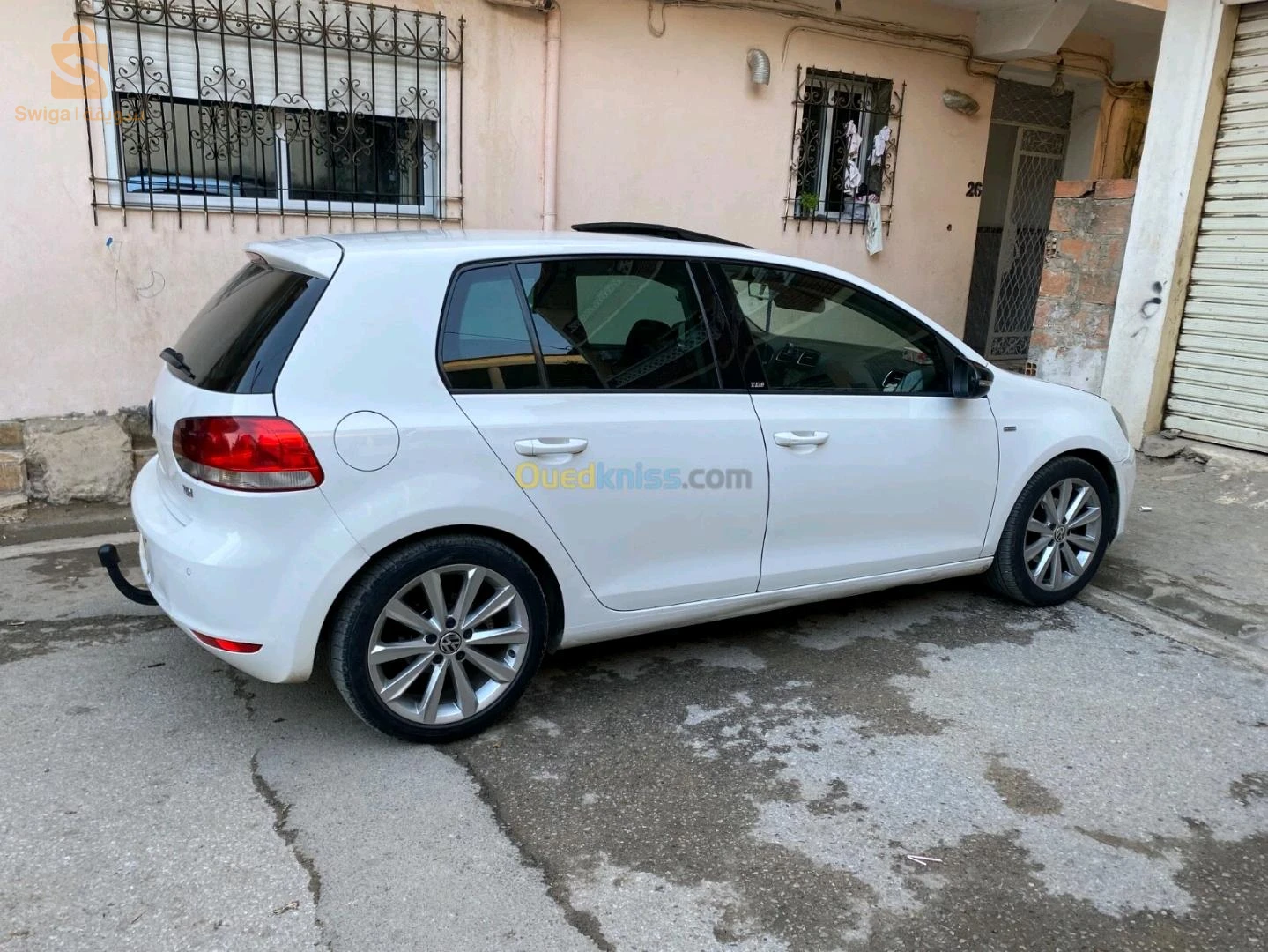 golf 6 TDi 105cv fiha raccord aile arrière w demie pare-choc arrière a froid sgira fi capot voiture très bien entretenu ndifa bazaf