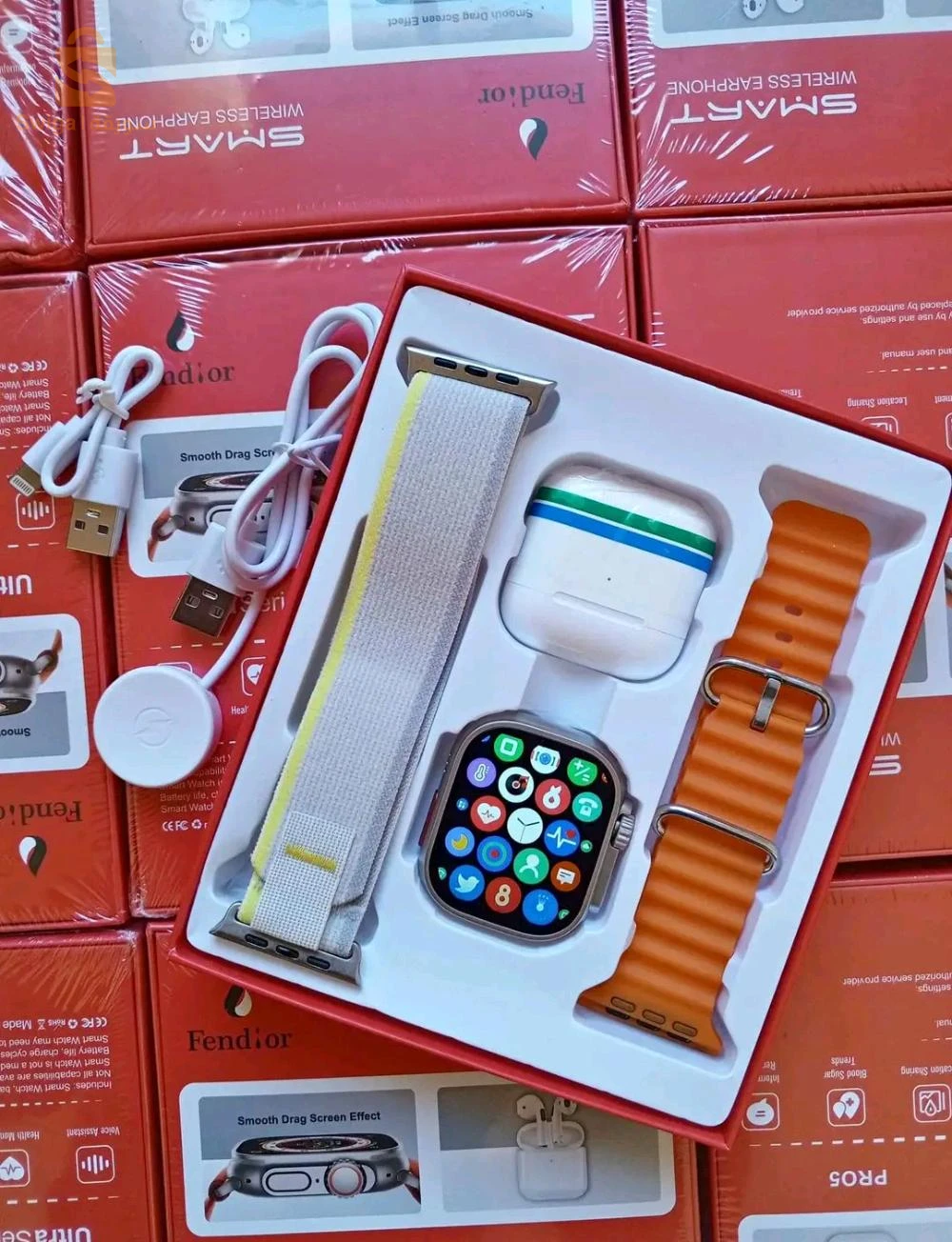 smartwatch + AirPods ساعة ذكية + كيتمان بلوتوث