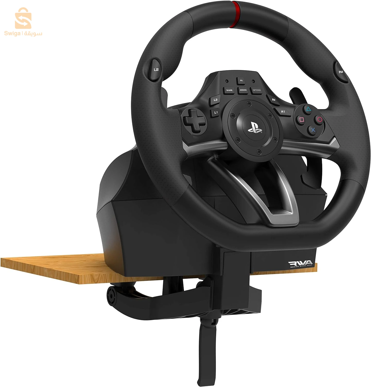عجلة القيادة Hori RWA Original Apex Racing لأجهزة PS4/PS3/PC/Playstation 4
