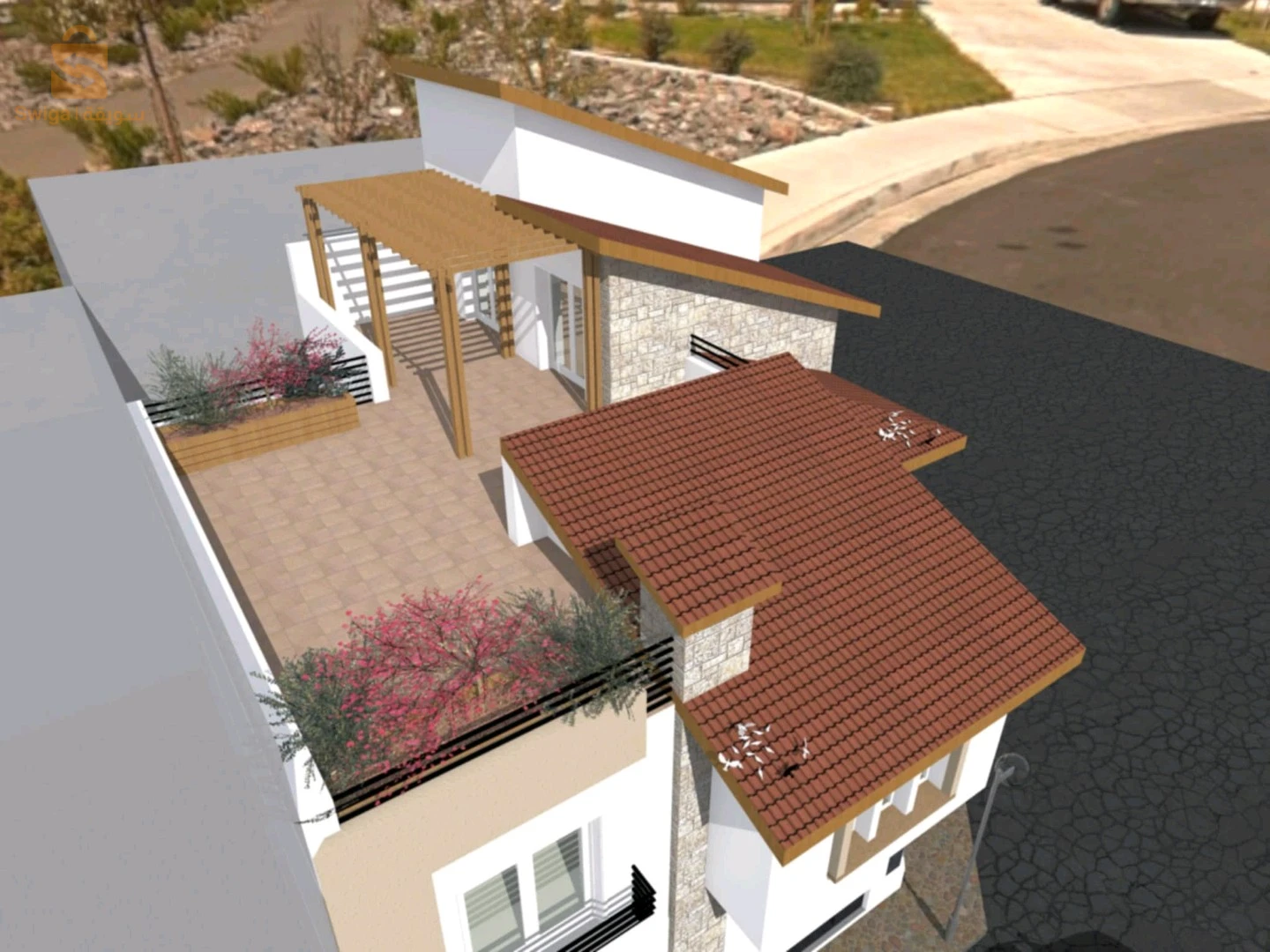 Vente Villa 170m Oran Canastel Cav-rc_1etg-véranda terrasse