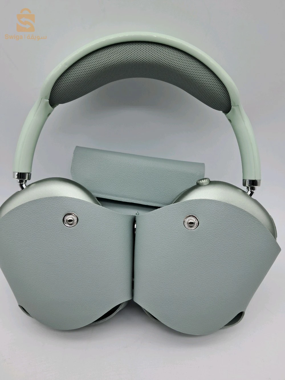 Casque Bleutooth AiR pods maxAvec pochette كاسك بلوتوتوت اير بودس