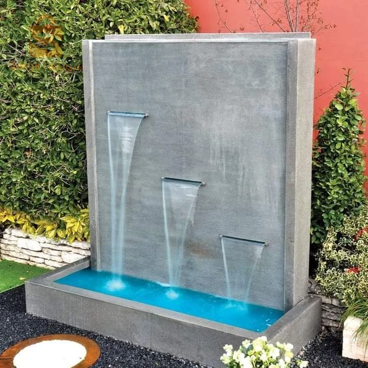 lame d'eaux jet d'eaux شلالات جدارية ماءية مسابح و الحدائق