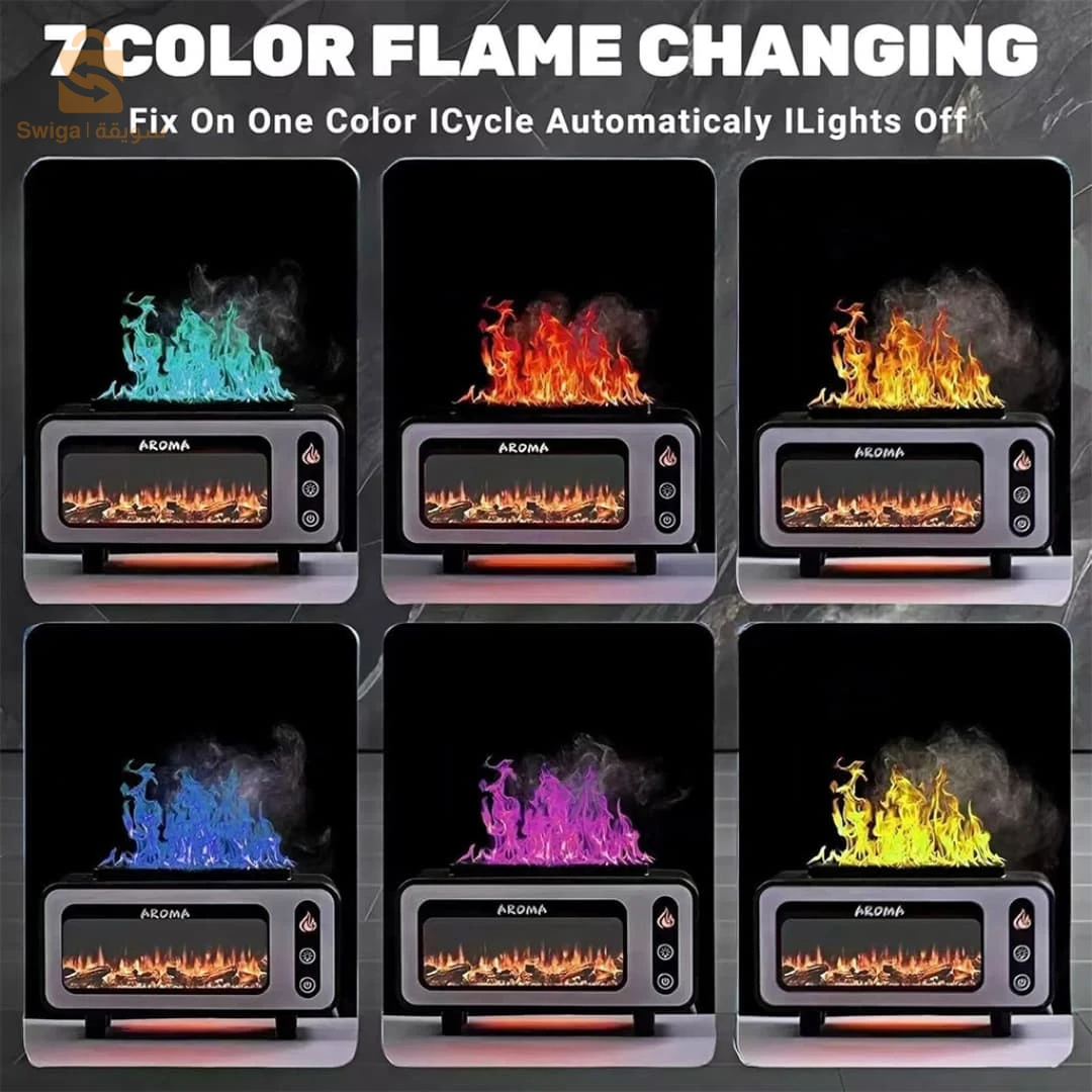 Diffuseur d’huiles essentielles et humidificateur à flamme