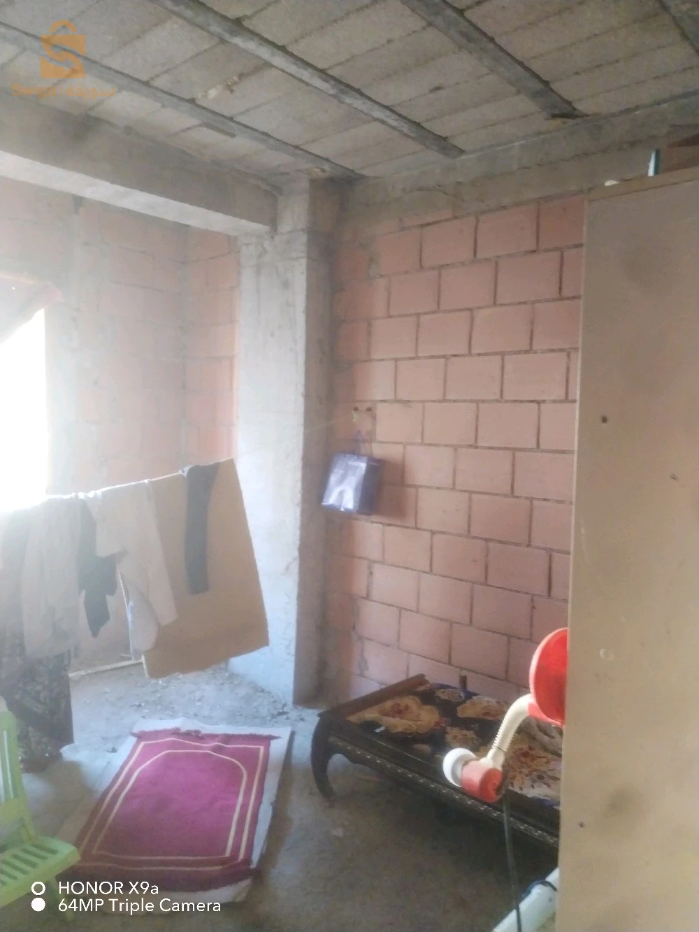 Salam j'ai un appartement f3 superficie 73.56m semi fini