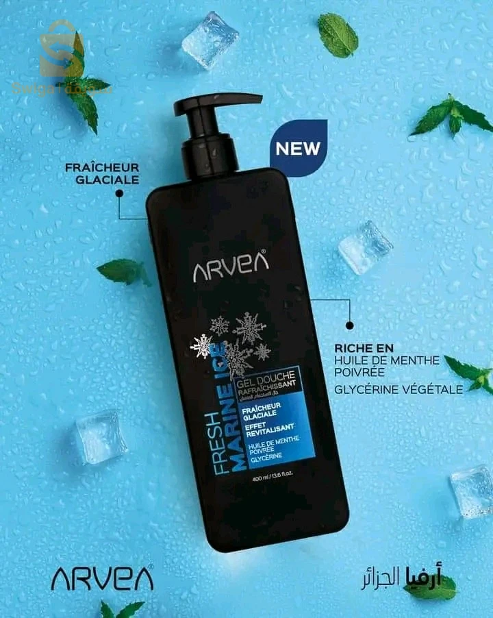 العنوان:
❄️✨ جل الاستحمام المنعش "Fresh Marine Ice" من ARVEA ✨❄️