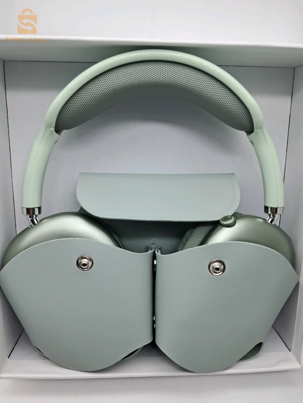 Casque Bleutooth AiR pods maxAvec pochette كاسك بلوتوتوت اير بودس