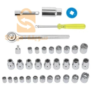 Caisse De 40 Clés À Douilles Mixtes 1/4″ Et 3/8″ Aiwa