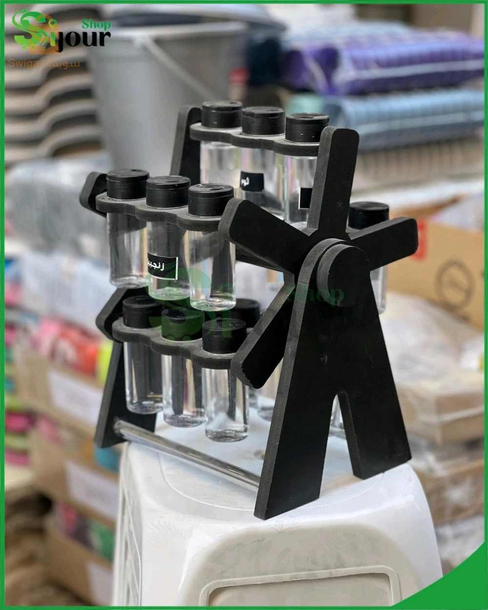 حامل توابل دوار 15 عبوة