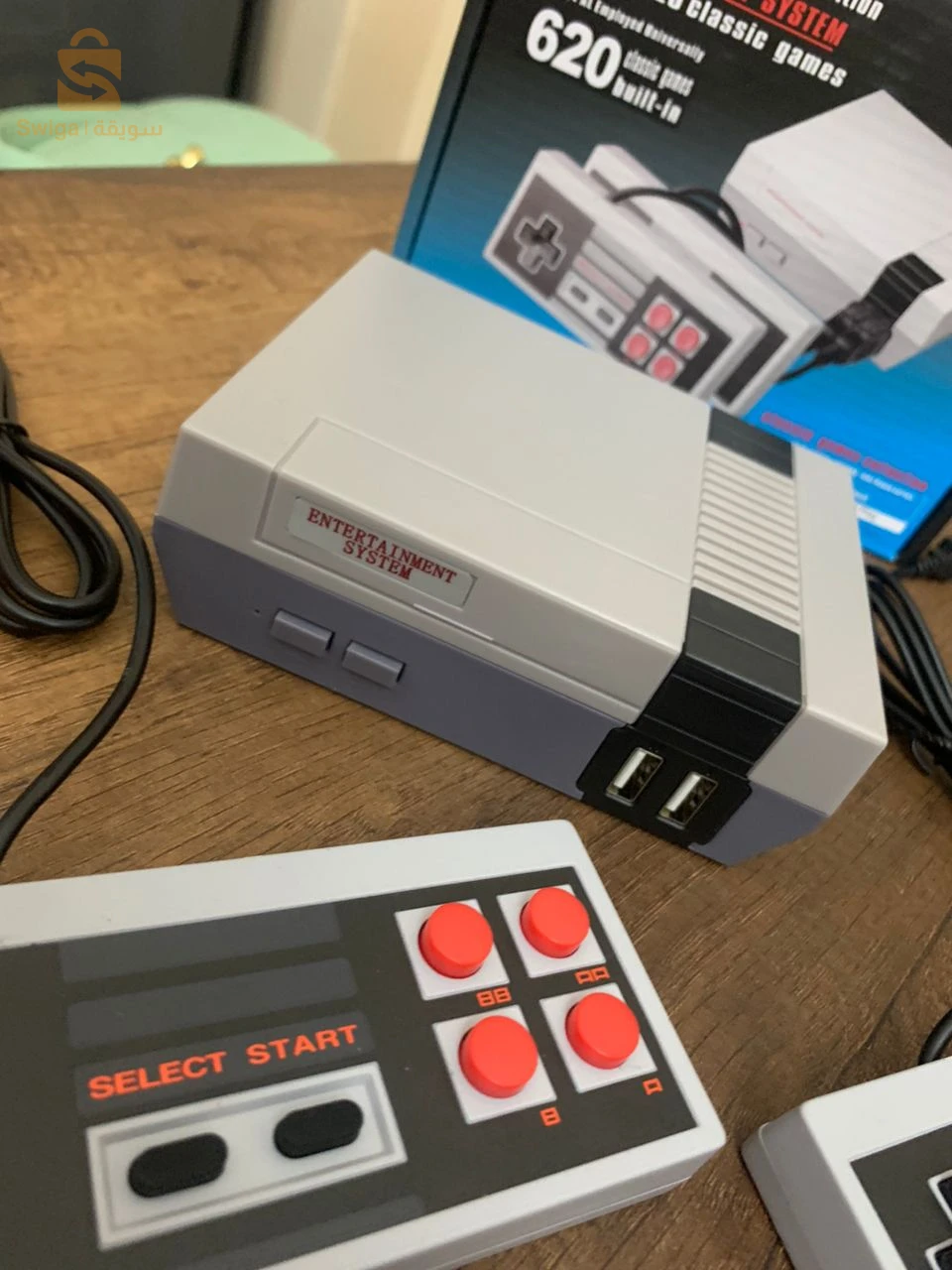 Mini console de jeu rétro classique 620 Games avec 2 Manettes