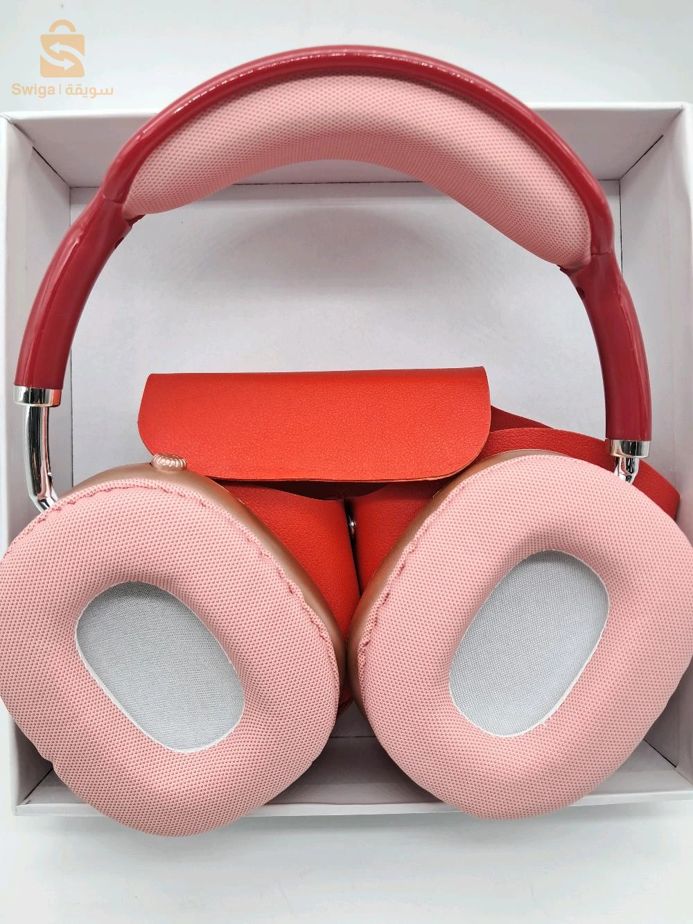 Casque Bleutooth AiR pods maxAvec pochette كاسك بلوتوتوت اير بودس