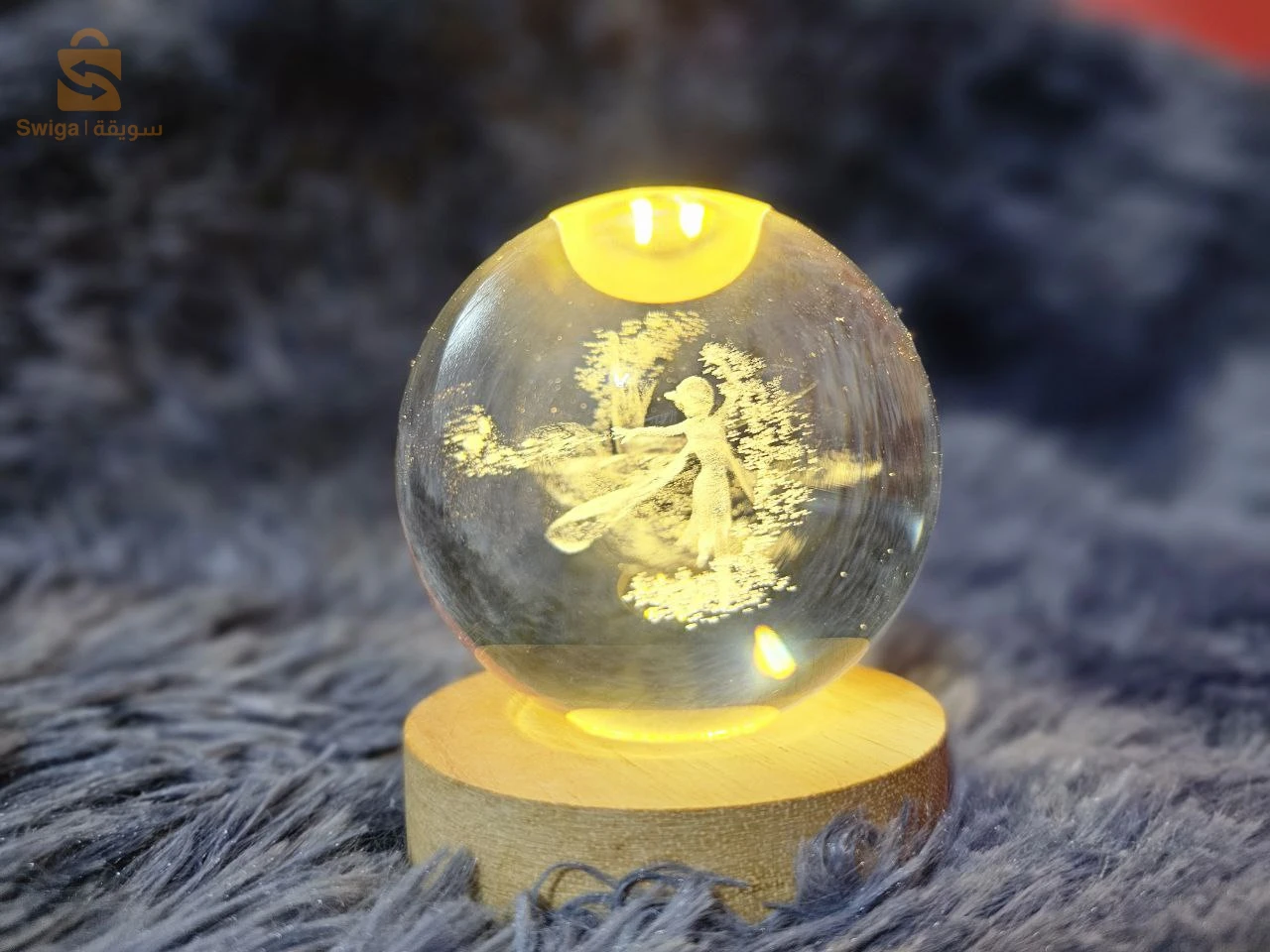 ? Veilleuse Boule de Cristal USB – ضوي لياليك بلمسة سحرية ودفء! ?