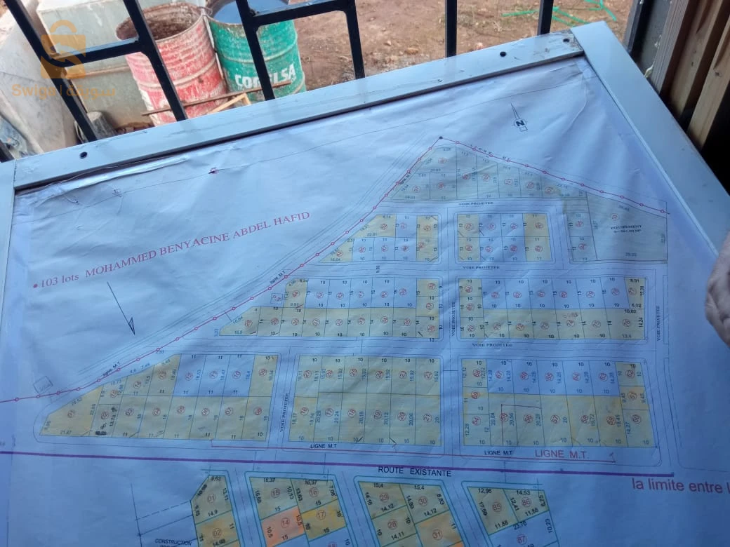 قطع أرض للبيع (صالحة للبناء):90m², 140m², 180m², 343m².#الموقع:عين الأربعاء, بني صاف, عين تموشنت.