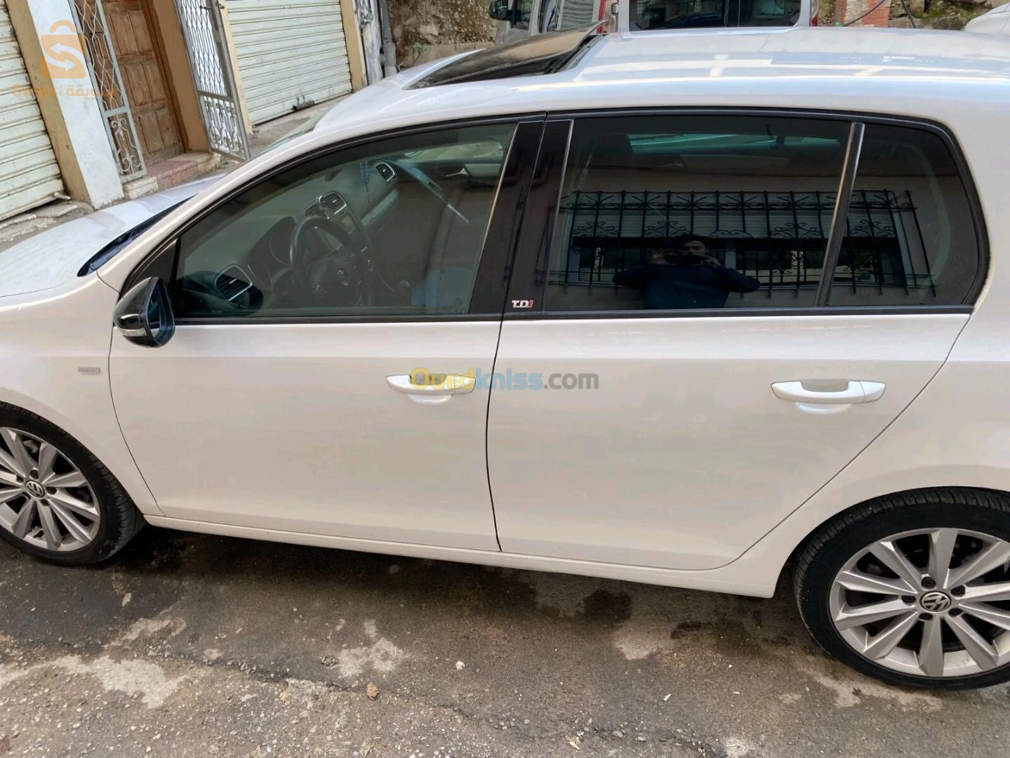 golf 6 TDi 105cv fiha raccord aile arrière w demie pare-choc arrière a froid sgira fi capot voiture très bien entretenu ndifa bazaf
