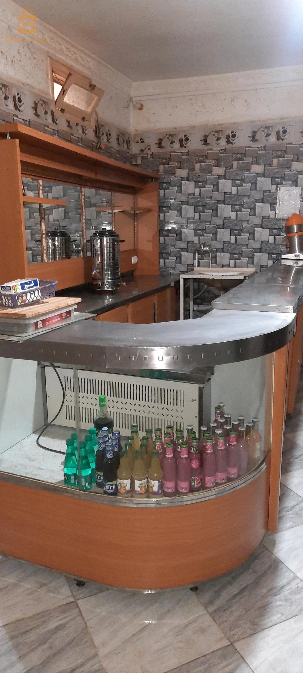 contoire cafétéria plus réfrigérateur simafe