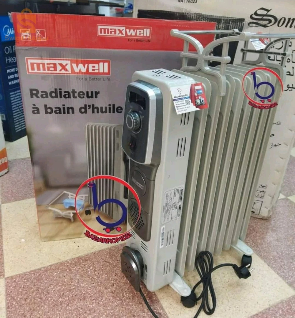 bain d'huile MAXWELL مدفأة بالزيت 9 زعانف