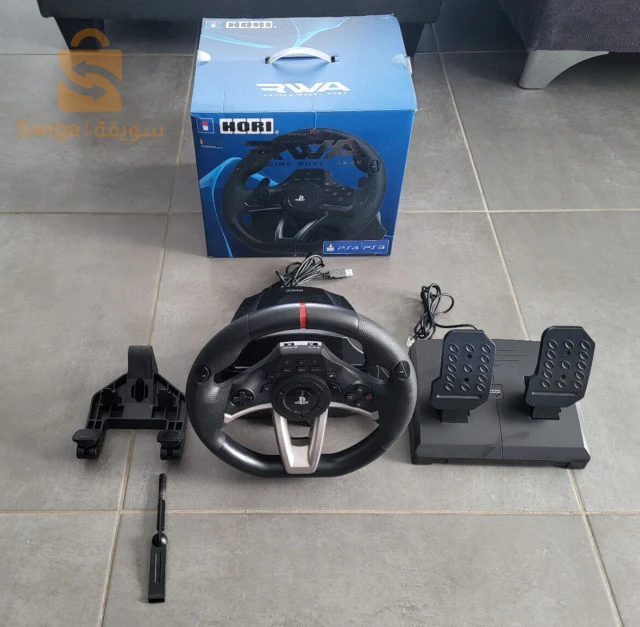 عجلة القيادة Hori RWA Original Apex Racing لأجهزة PS4/PS3/PC/Playstation 4