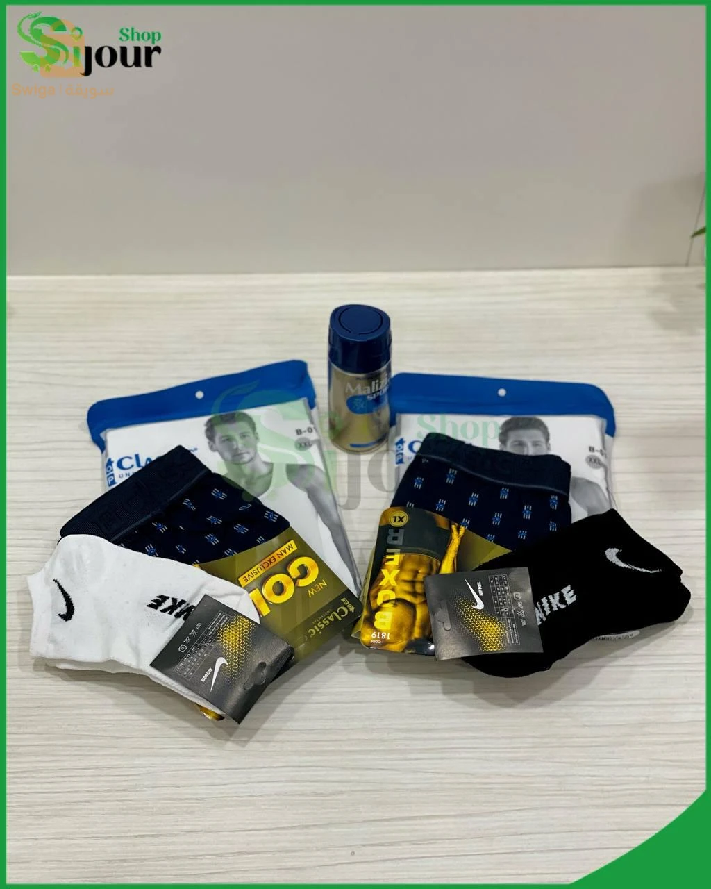 Pack underwear × 2 + deodorant gratuit