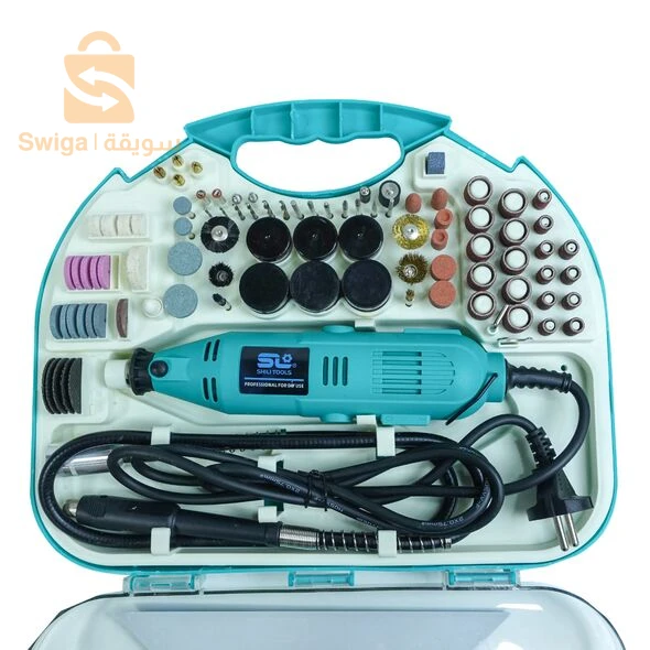 مصنفرة كهربائية متعددة الإستعمالات مع علبة ملحقات مناسبة للإستعمال SHILI TOOLS Mini Meuleuse Pour Usage Personnel Ou Professionnel [CLONE] -  SFR