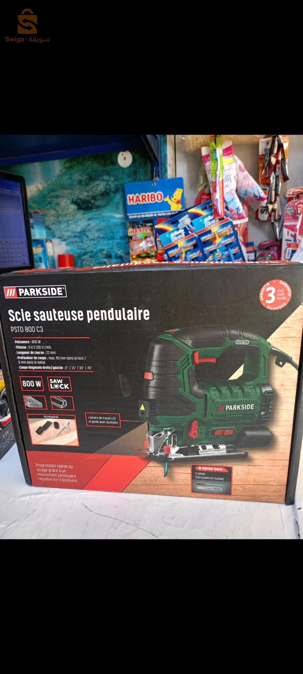 PARKSIDE® Scie sauteuse à mouvement pendulaire PSTD 800 C3, 800 W