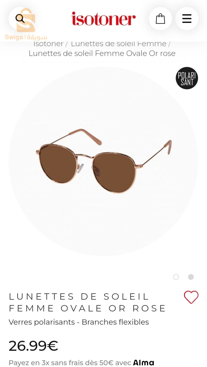 lunette de soleil femme original