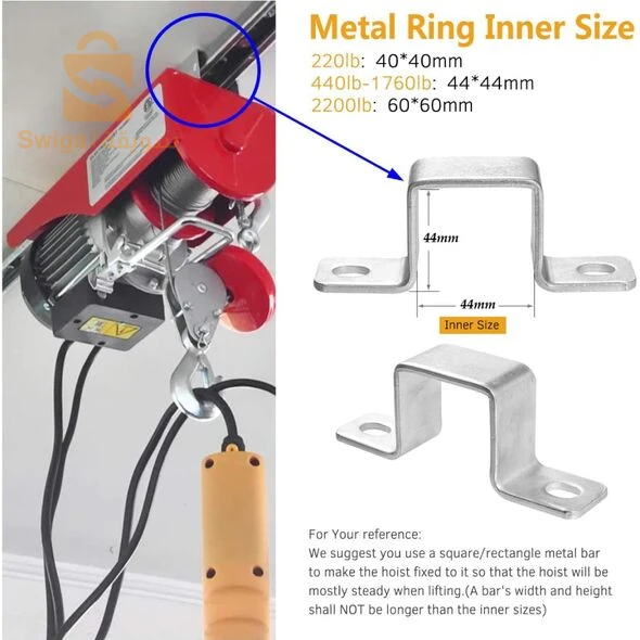 رافعة سلكية كهربائية متعدد الإستعمالات بتصميم صلب لرفع الأغراض والمعدات الثقيلة BEETRO Monte Charge Electrique 200KG 450W 20M BE0031 [CLONE] [CLONE] -  SFR