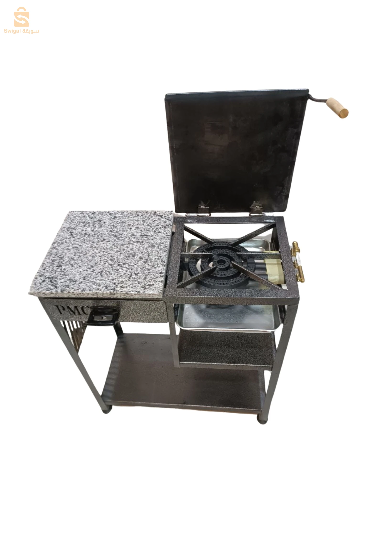 Tabouna plaque chauffante barbecue plan de travail