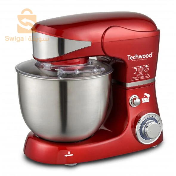 عجان مثالي لتحضير كل أنواع العجائن بقوة 1000واط وسعة 5لتر - Robot Pétrin 5L - 1000W Rouge - SFR