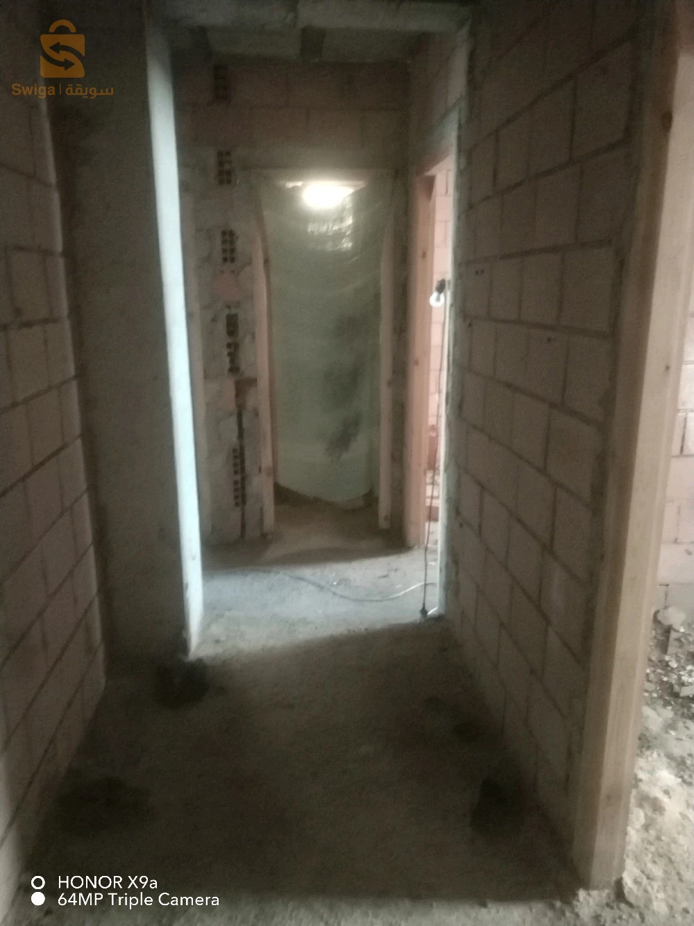 Salam j'ai un appartement f3 superficie 73.56m semi fini