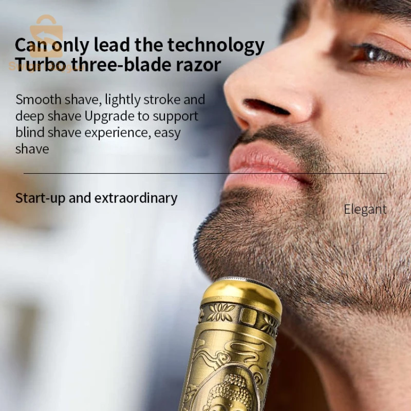 Mini rasoir professionnel étanche rechargeable HW-T8 en acier