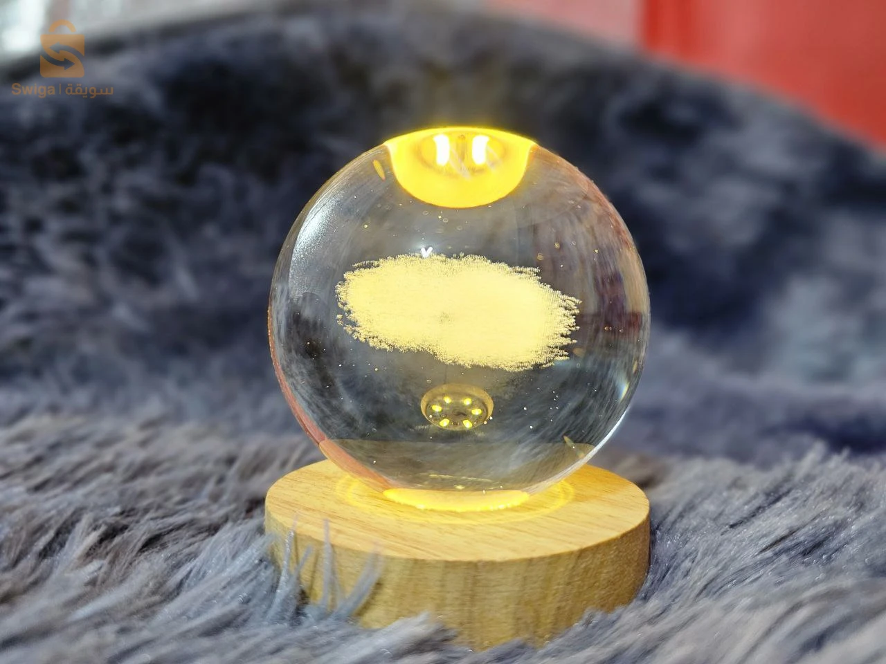 ? Veilleuse Boule de Cristal USB – ضوي لياليك بلمسة سحرية ودفء! ?