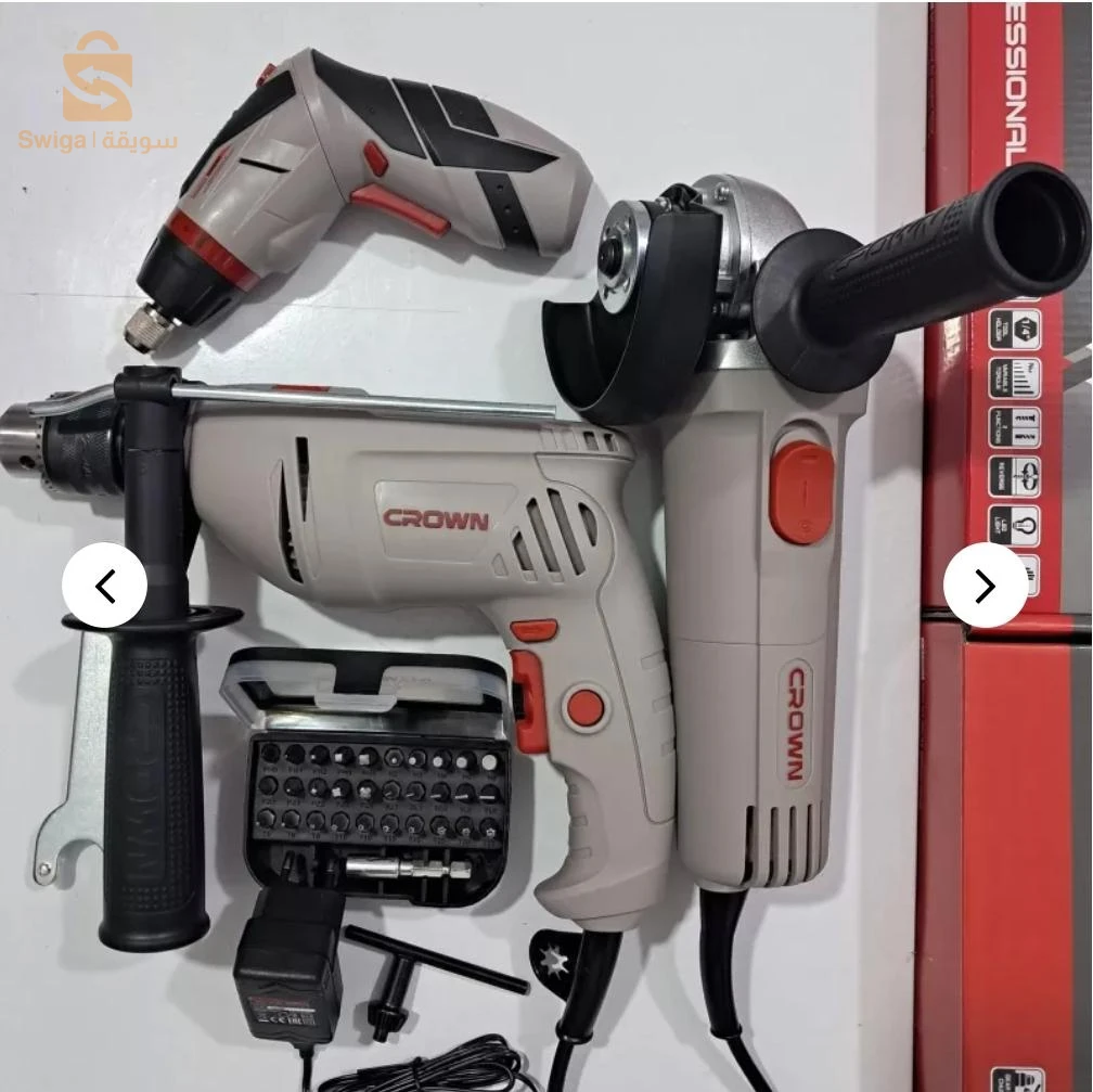 visseuse 3.6v + perceuse + trancenaise    . لتواصل معنا اتصل على 0796352569CROWN PACK