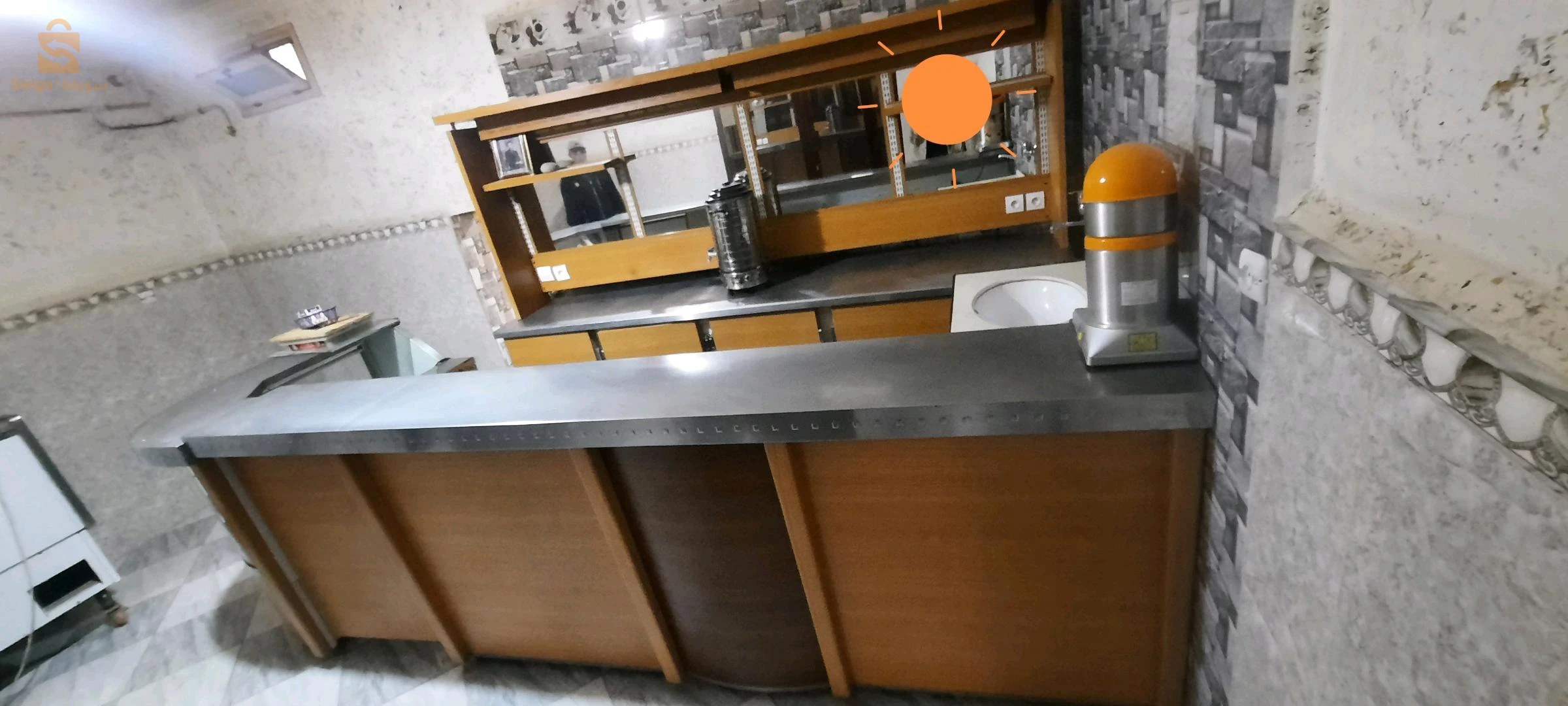 contoire cafétéria plus réfrigérateur simafe