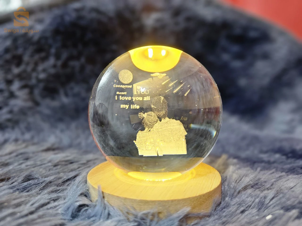 ? Veilleuse Boule de Cristal USB – ضوي لياليك بلمسة سحرية ودفء! ?