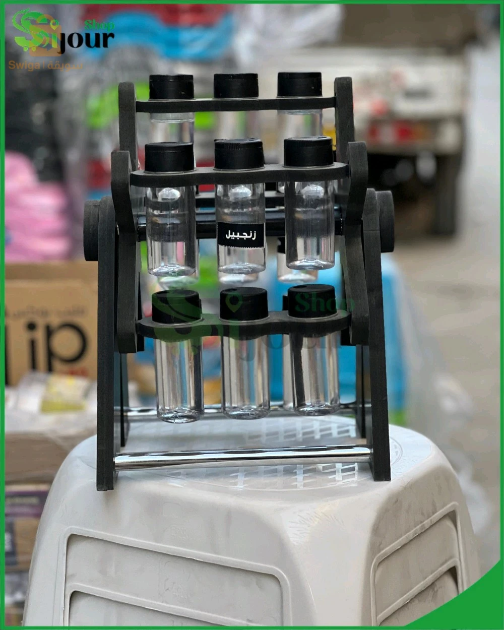 حامل توابل دوار 15 عبوة