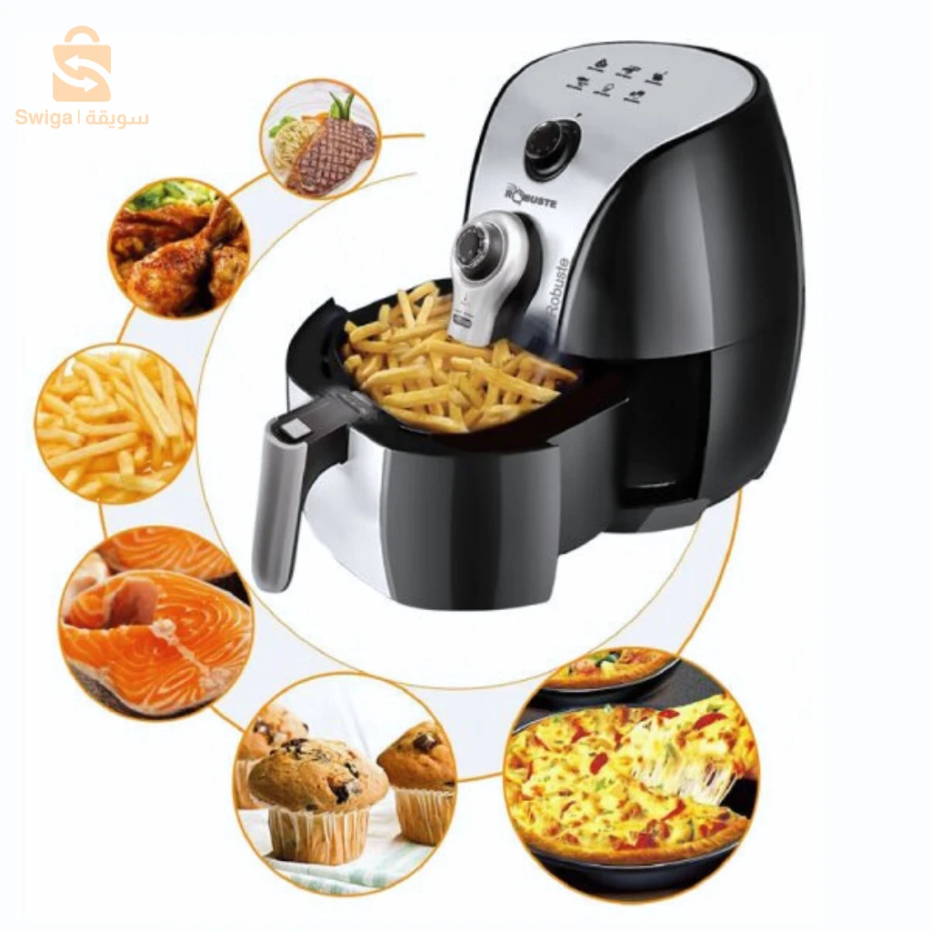 Robuste Friteuse Électrique Sans Huile – Air Fryer – 3.2 Litres – 1500 Watts – مقلاة هوائية