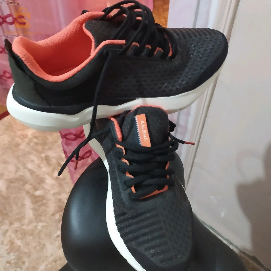 KALENJI@ Chaussures de running femme JOGFLOW 500.1 noir et rose pointure 36
حذاء جري خاص بالنساء من علامة كالنجي