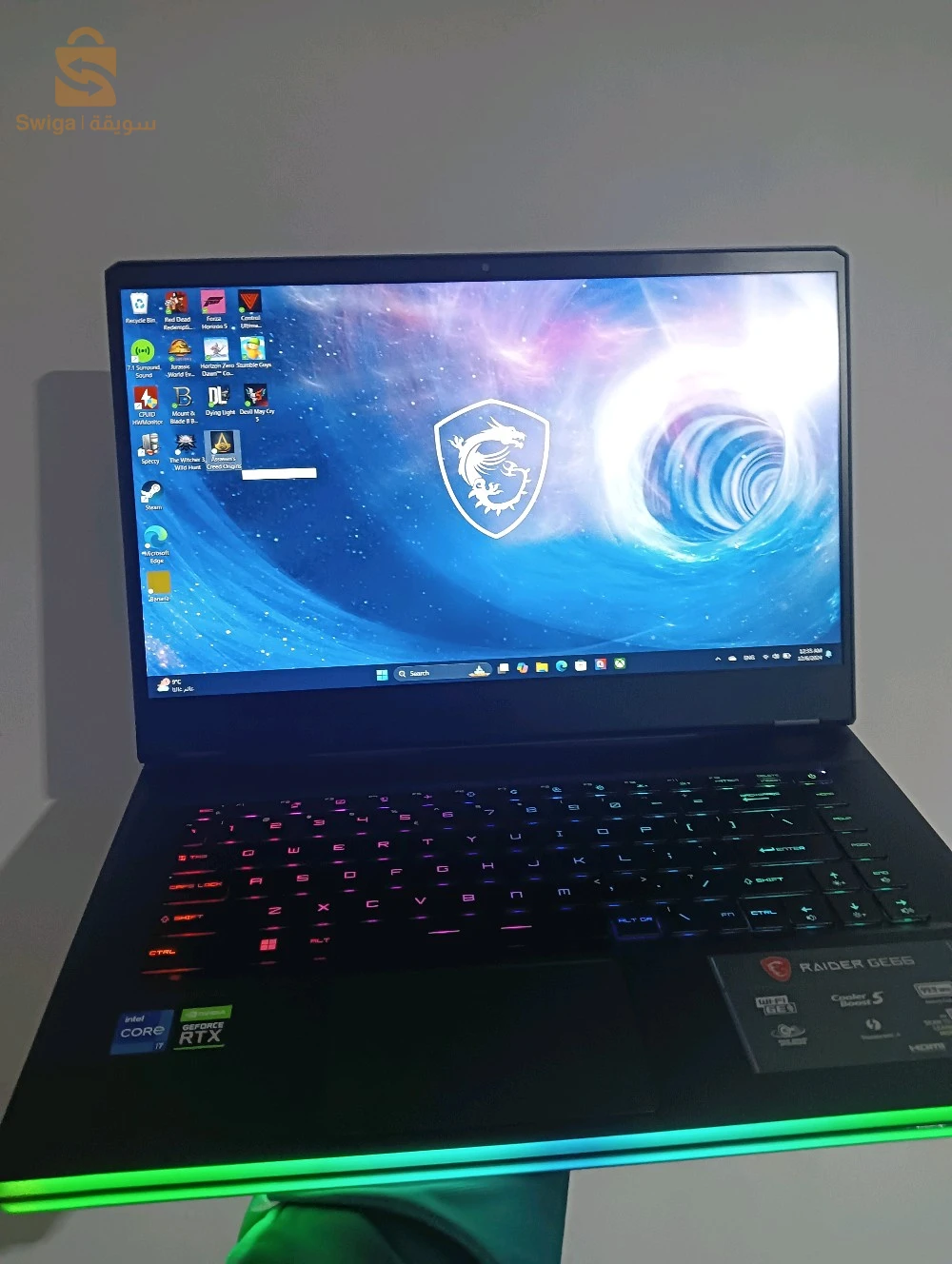 laptop gaming MSI raider ge66