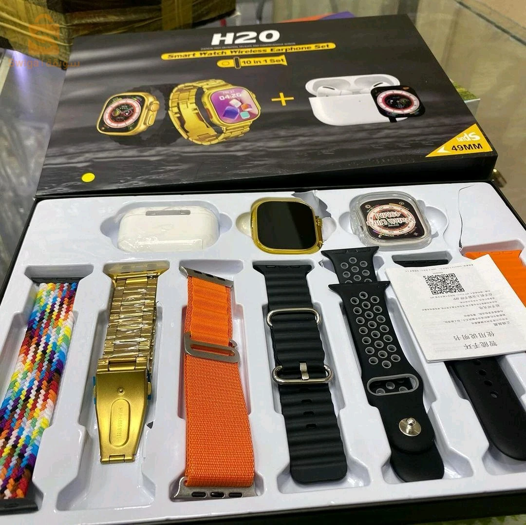 Smart watch H20 
7 bracelets 
Airpods 
Couverture de montre
Trés Bonne qualité ✅