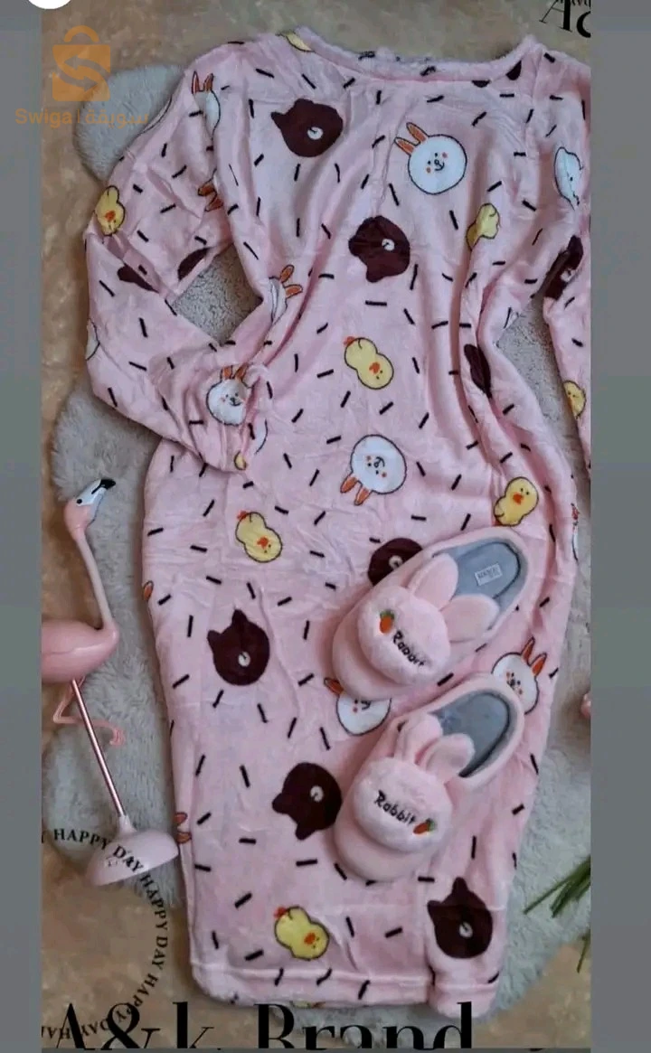 Robe pyjama polaire