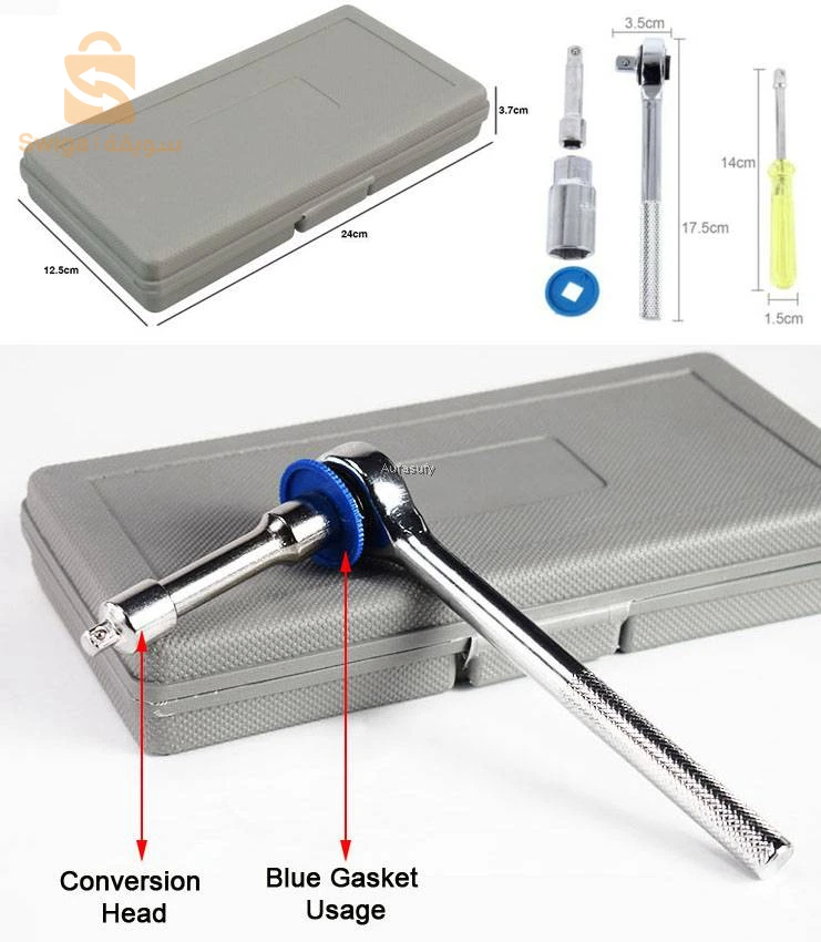 Caisse De 40 Clés À Douilles Mixtes 1/4″ Et 3/8″ Aiwa