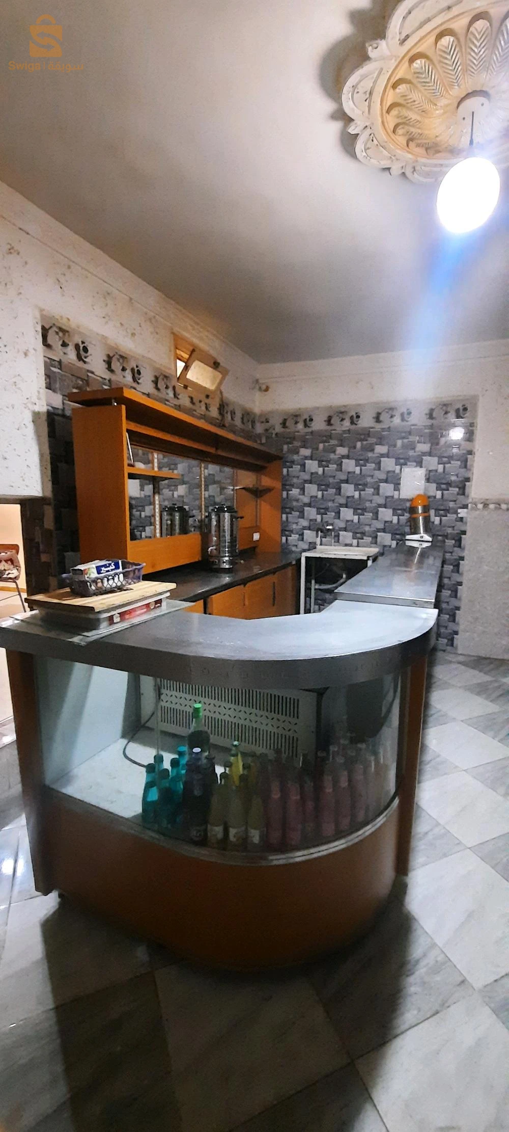 contoire cafétéria plus réfrigérateur simafe