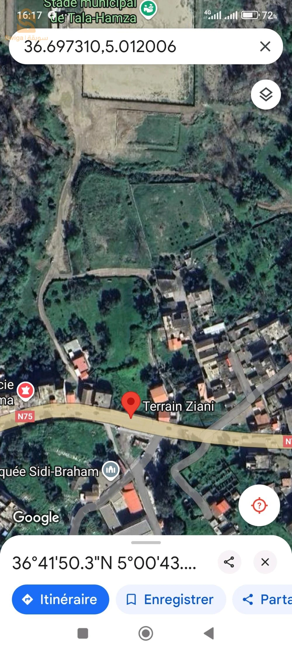 terrain résidentiel avec acte a Béjaïa