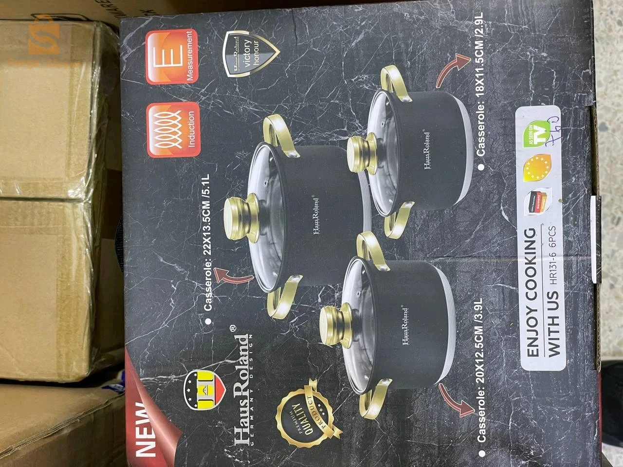 Les Marmites hausRoland ( gold noir inox )