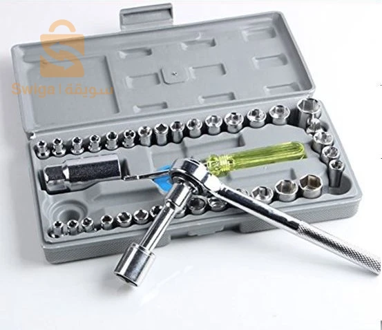 Caisse De 40 Clés À Douilles Mixtes 1/4″ Et 3/8″ Aiwa