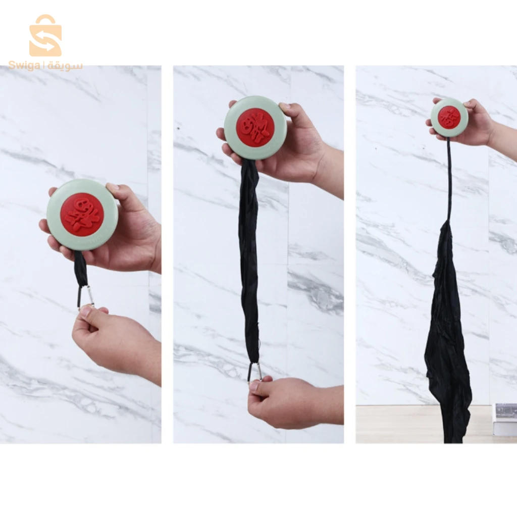 Petit sac de courses à disques rétractable – حقيبة تسوق قرصية صغيرة قابلة للسحب
