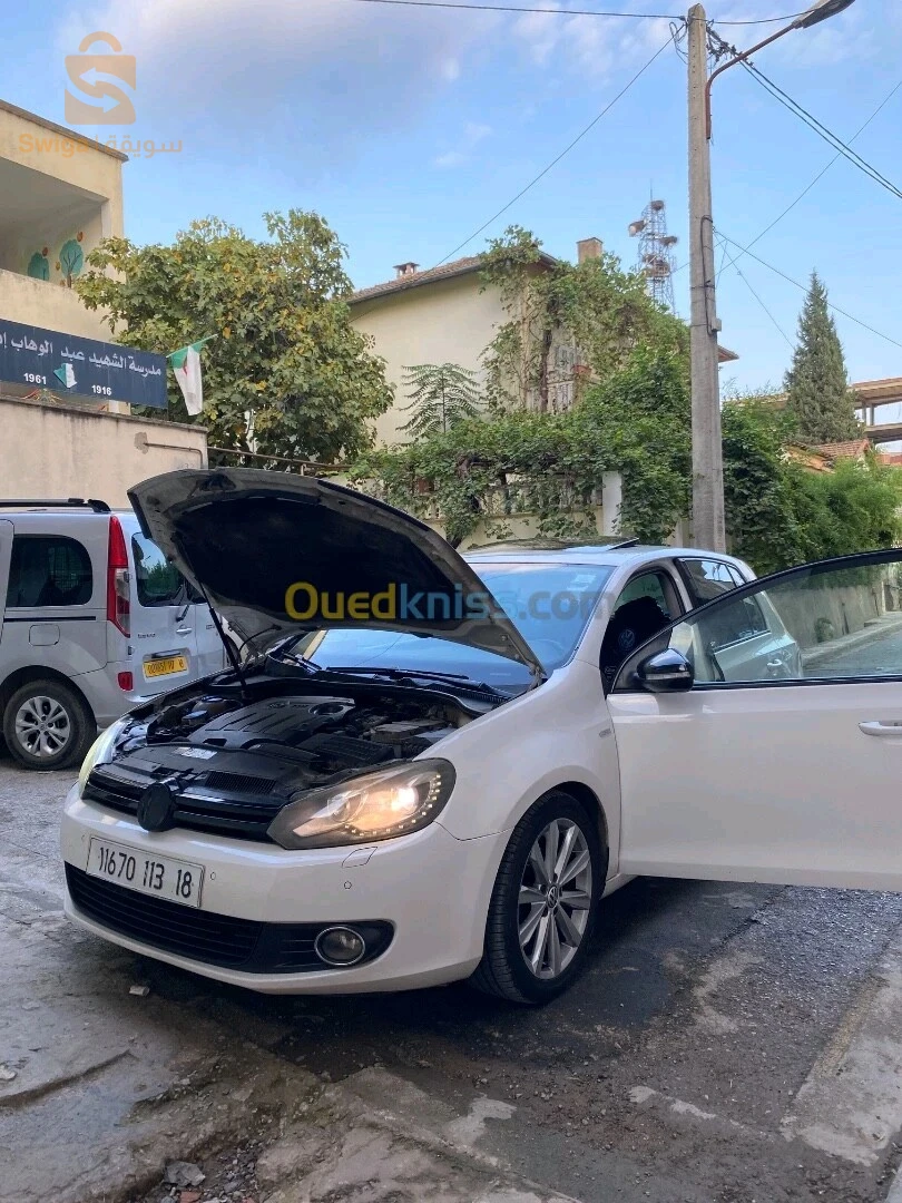 golf 6 TDi 105cv fiha raccord aile arrière w demie pare-choc arrière a froid sgira fi capot voiture très bien entretenu ndifa bazaf