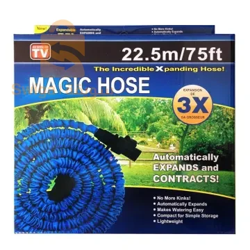 	Magic hose Tuyau Arrosage Extensible et flexible 22.5M avec Pistolet à eau 7 jets