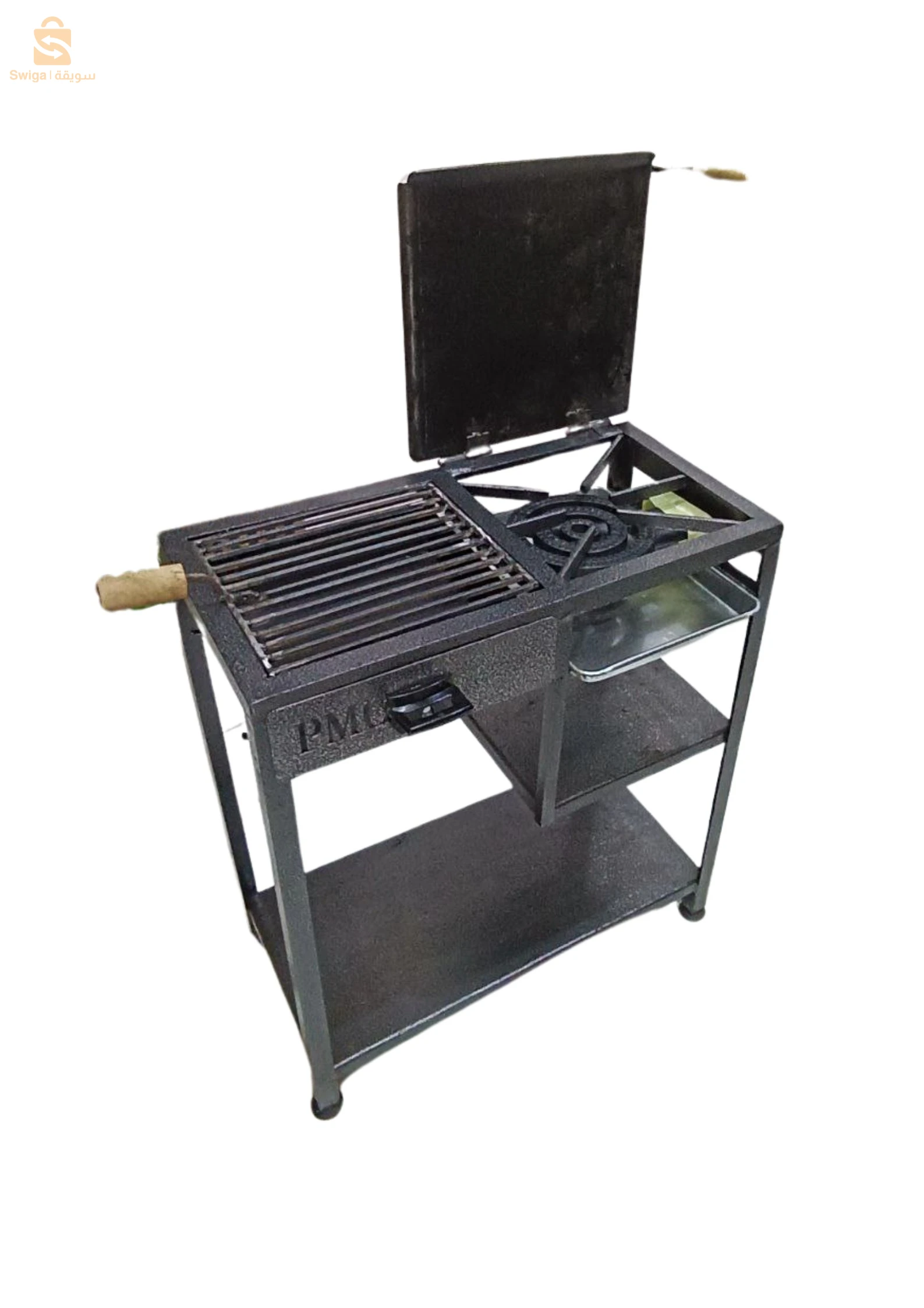 Tabouna plaque chauffante barbecue plan de travail