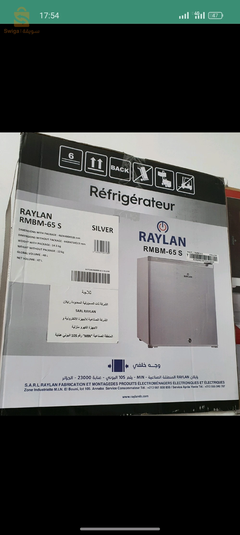 Refrigerateur mini bar Raylan blanc